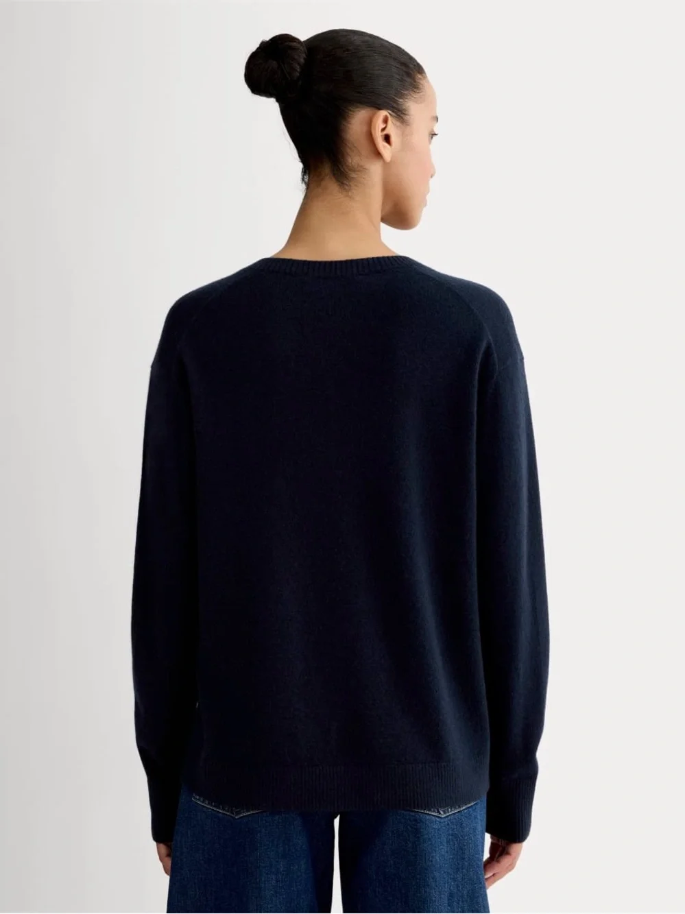 Everlane The Classic V In Cashmere Navy V Neck Sweater XS NWT 100% Cashmere